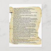 Carte Postale déclaration des droits (Devant)