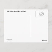 Carte Postale Déclaration des droits (Dos)