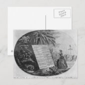 Carte Postale Déclaration des droits de l'homme (Devant / Derrière)