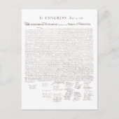 Carte Postale Déclaration d'indépendance (Devant)