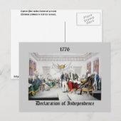 Carte Postale Déclaration d'indépendance (Devant / Derrière)