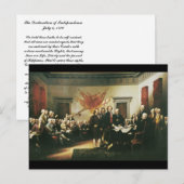 Carte postale Déclaration d'indépendance (Devant / Derrière)