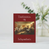 Carte postale Déclaration d'indépendance (Debout devant)