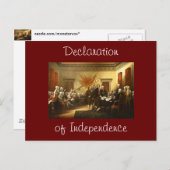 Carte postale Déclaration d'indépendance (Devant / Derrière)