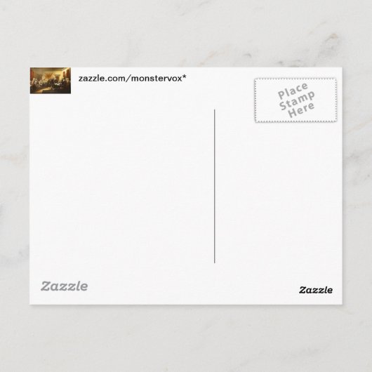 Carte postale Déclaration d'indépendance (Dos)