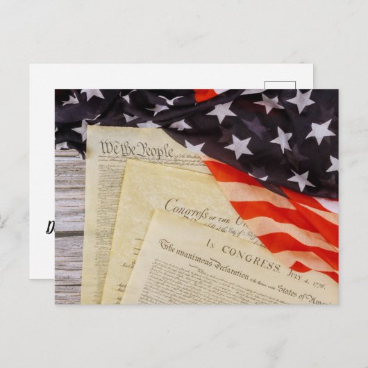 Carte Postale Déclaration d'indépendance (Devant / Derrière)