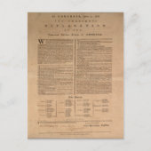 Carte Postale Déclaration d'indépendance (Devant)