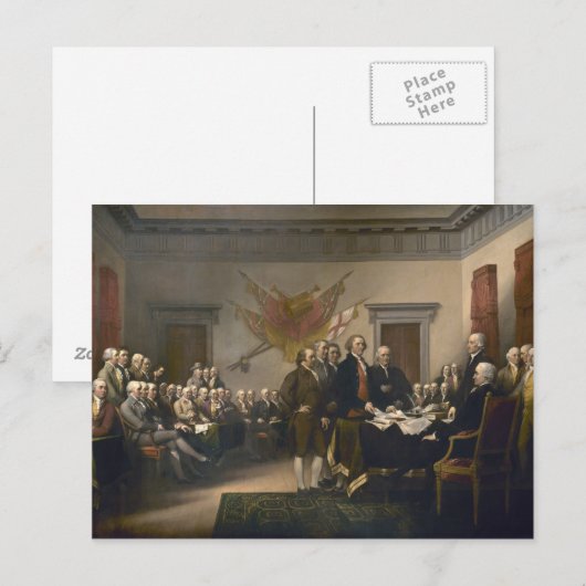 Carte Postale Déclaration d'indépendance - 1819 (Devant / Derrière)