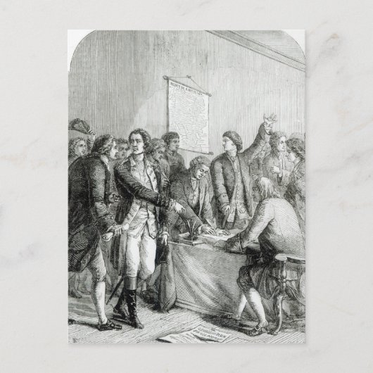 Carte Postale Déclaration d'indépendance des États-Unis (Devant)