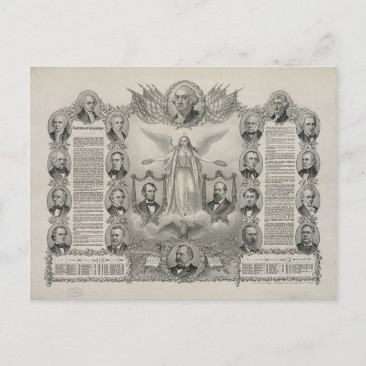 Carte Postale Déclaration d'indépendance des États-Unis par Kurz (Devant)