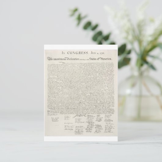 Carte Postale Déclaration d'indépendance II (Debout devant)