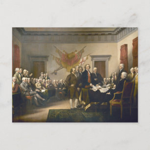 Carte Postale Déclaration d'indépendance par John Trumbull 1819