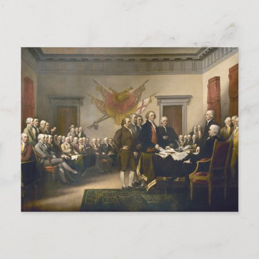 Carte Postale Déclaration d'indépendance par John Trumbull 1819 (Devant)