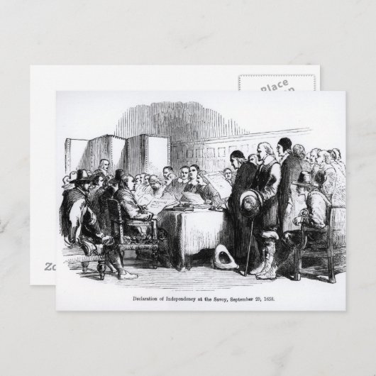 Carte Postale Déclaration d'interdépendance (Devant / Derrière)