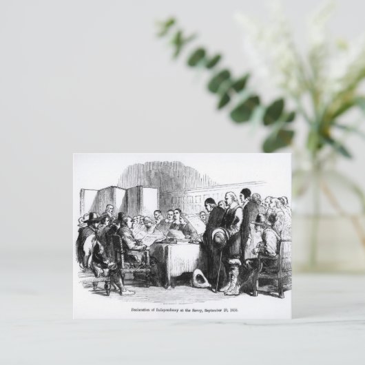 Carte Postale Déclaration d'interdépendance (Debout devant)