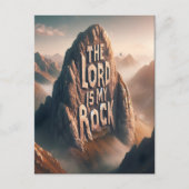 Carte Postale Déclaration Divine : Le Seigneur Est Mon Rocher (Devant)