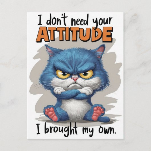 Carte Postale Déclaration provocatrice de Fiery Felines (Devant)