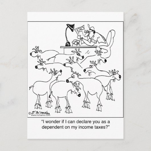 Carte Postale Déclarer les chèvres dépendantes (Devant)