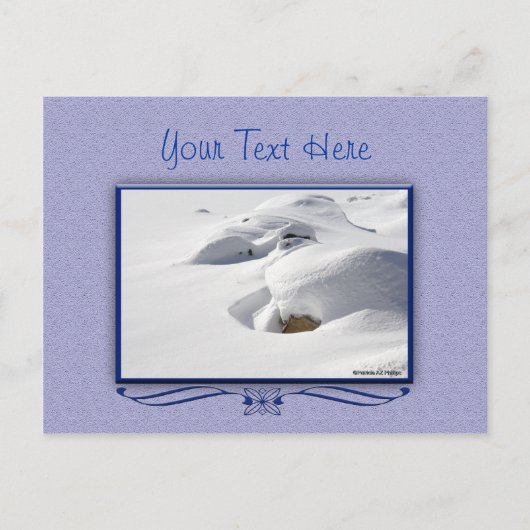 Carte Postale Déclenchement de neige sur rochers Beauté Pittores (Devant)