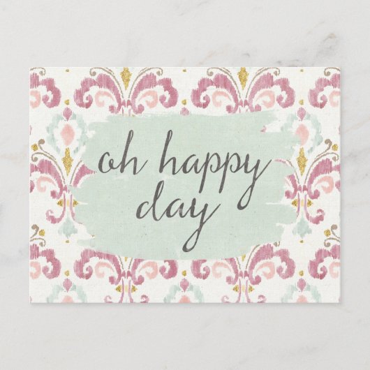 Carte Postale Déco douce VI | Oh Joyeux Jour (Devant)