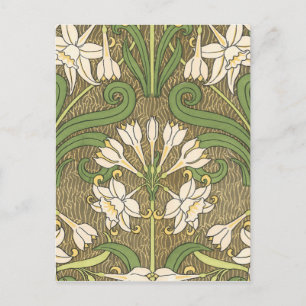 Carte Postale Déco Floral Blanc