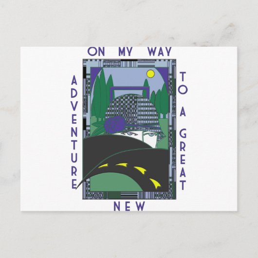 Carte Postale Déco Grande Nouvelle aventure (Devant)