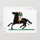 Carte Postale Déco Horse Polo (Devant / Derrière)