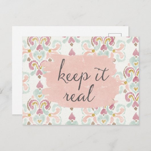 Carte Postale Deco mou III | le maintiennent vrai (Devant / Derrière)