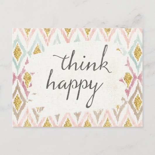 Carte Postale Deco mou V | pensent heureux (Devant)