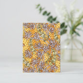 Carte Postale Déco Nouveau Fleurs et dentelle (Debout devant)