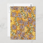 Carte Postale Déco Nouveau Fleurs et dentelle (Devant / Derrière)