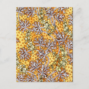 Carte Postale Déco Nouveau Fleurs et dentelle