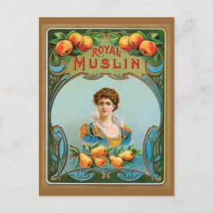 Carte Postale Déco Oeuvre victorienne du Royal Muslin