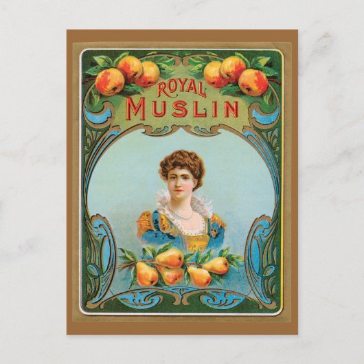 Carte Postale Déco Oeuvre victorienne du Royal Muslin (Devant)