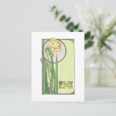 Carte Postale Déco Style Moderne Daffodiques de Pâques (Debout devant)