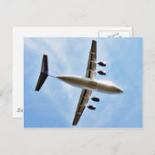 Carte Postale Décollage de l'avion (Devant / Derrière)