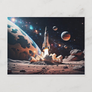 Carte Postale Décollage spatial