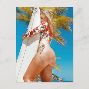 Carte Postale décollé de Californie › Bikini › Blonde › Plage ›