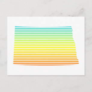 Carte Postale décoloration du refroidissement du dakota du nord
