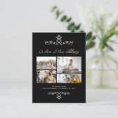 Carte Postale Décontracté Black 5 Photos Ornate Moving Faire-par (Debout devant)