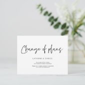 Carte Postale Décontracté Minimal, Changement de plan, Mariage R (Debout devant)