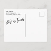 Carte Postale Décontracté, Simple J'ai Déplacé La Crème De Typog (Dos)