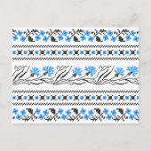 Carte Postale Décor croix de Cornflower bleu (Devant)