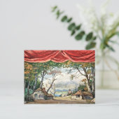 CARTE POSTALE DÉCOR D'ARRIÈRE-SCÈNE DE THÉÂTRE, CADEAU BALLET GI (Debout devant)