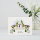 Carte Postale Décor de jardin mariage (Debout devant)