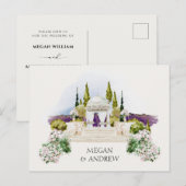 Carte Postale Décor de jardin mariage (Devant / Derrière)