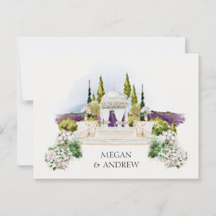 Carte Postale Décor de jardin mariage