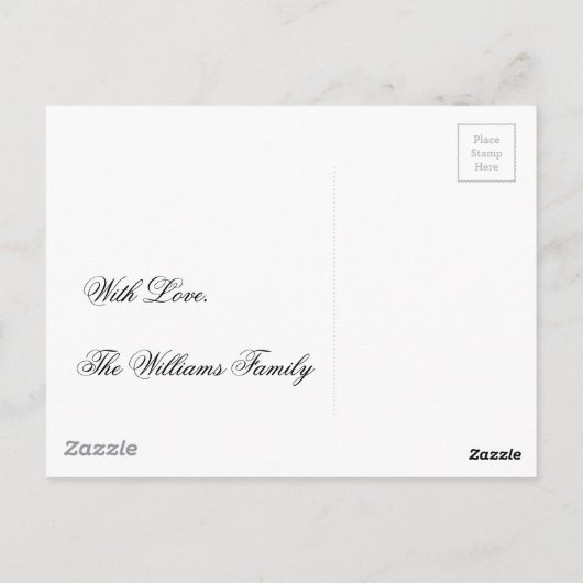 Carte Postale Décor de Noël Baubles rouges (Dos)