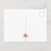 Carte Postale Décor de souris fée fantaisie champignon (Dos)