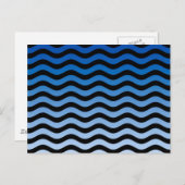 Carte Postale Decor de stripes bleues (Devant / Derrière)